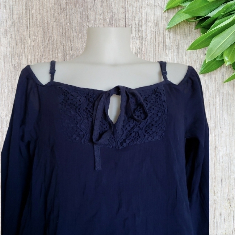 Fashion on Earth open back shorts romper navy size Large - Picture 3 of 5
